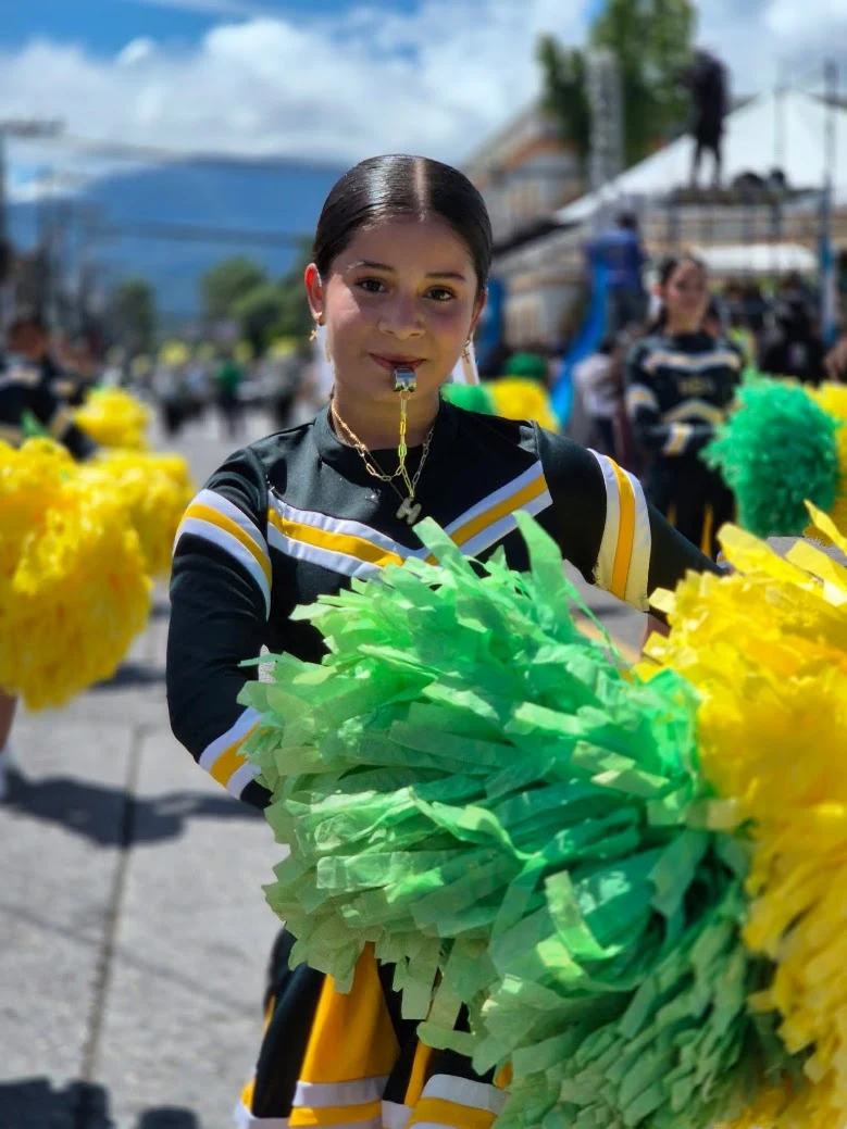 Brassavola cheerleader with school spirit