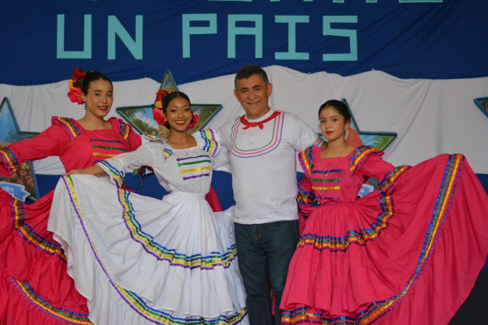 Honduran folklore filled the stage with color.