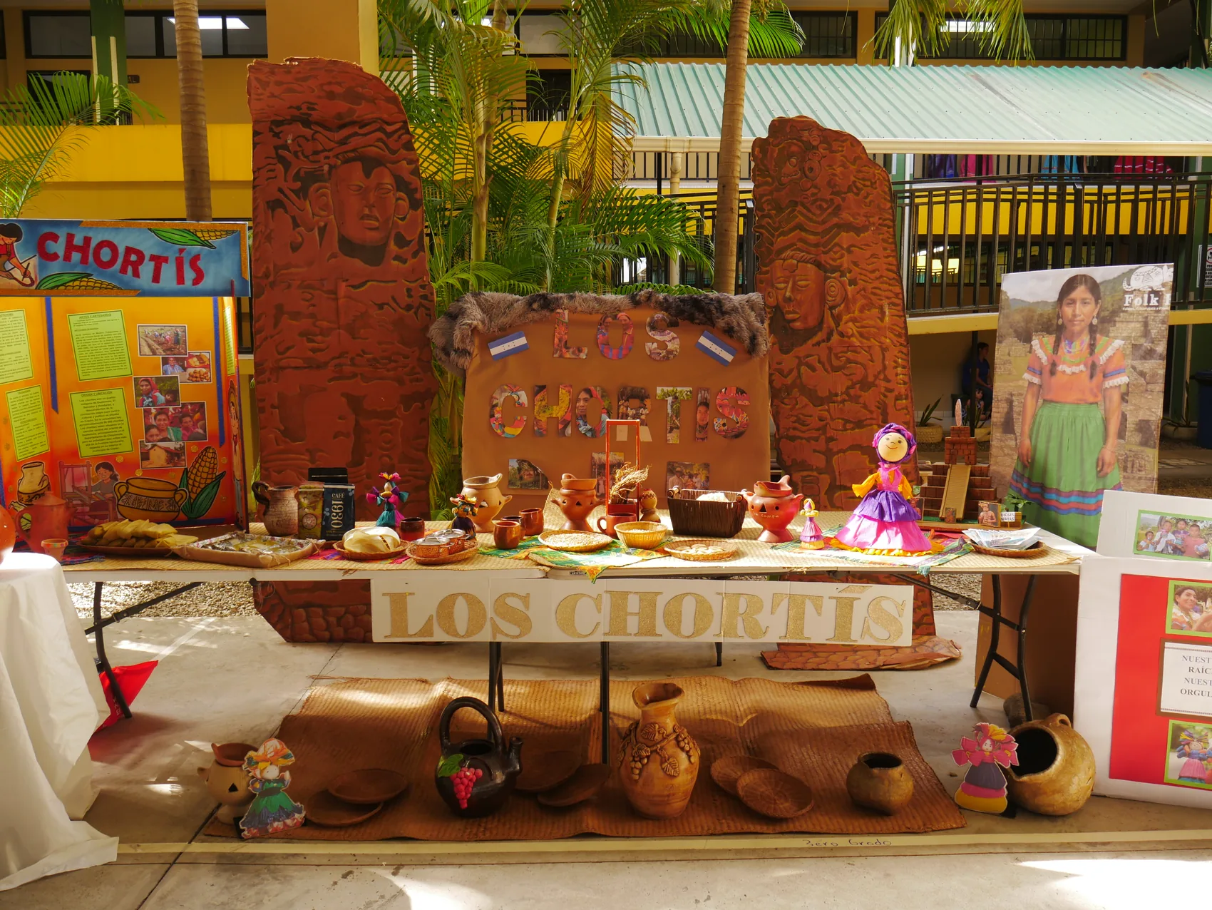 The Chortí stand combined history, art, pottery and tradition.