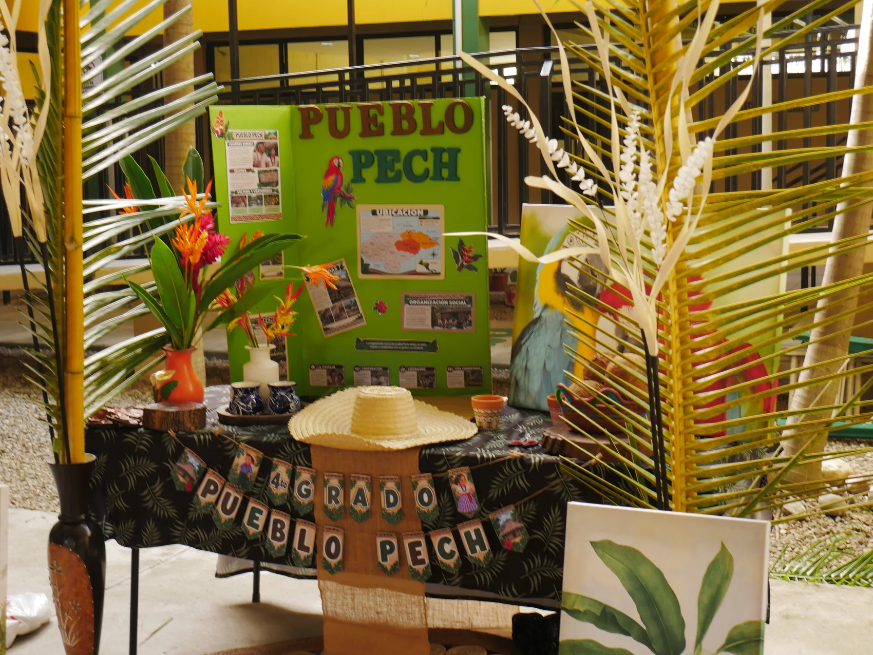 Fourth Grade presented the Pech people and their cultural heritage.