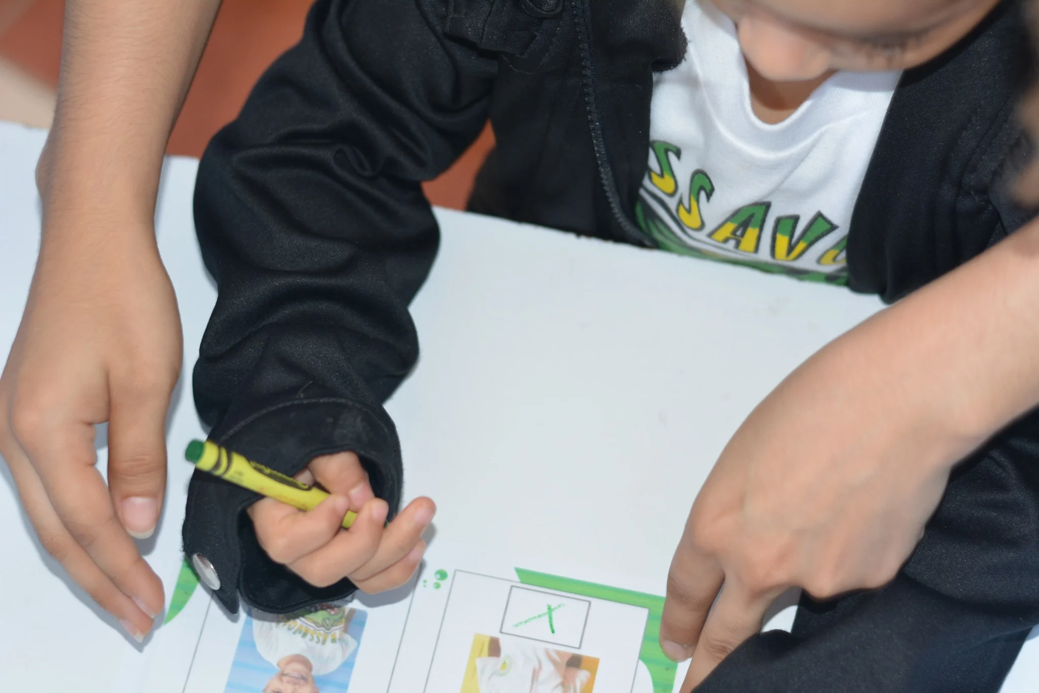 Brassavola student completing a guided learning activity