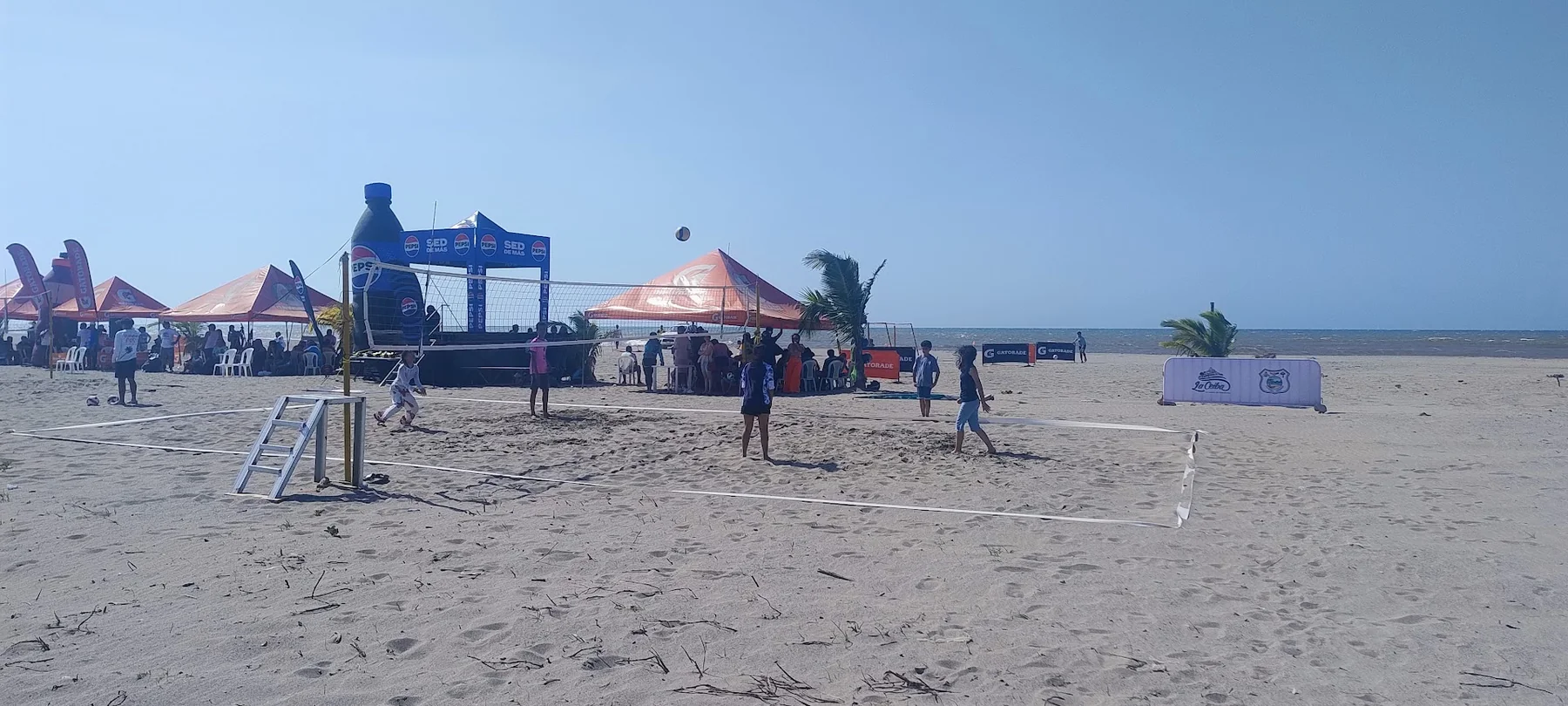 Beach volleyball activity with Brassavola students